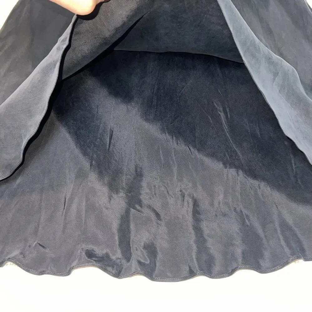 J.Crew Gwyneth Slip Dress Size 4 Black Cupro Blend V-Neck Classic Party NEW NWT - Picture 5 of 13
